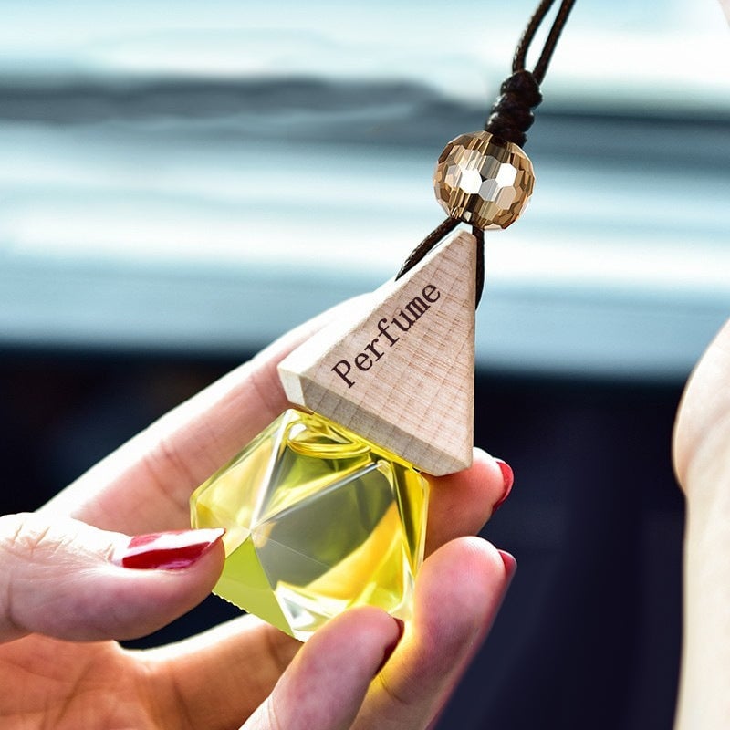 Car perfume glass crystal decoration pendant