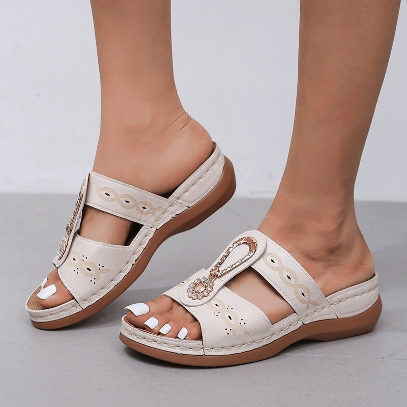 🔥 Retro Comfort Wedge Diamond Orthopedic Sandals