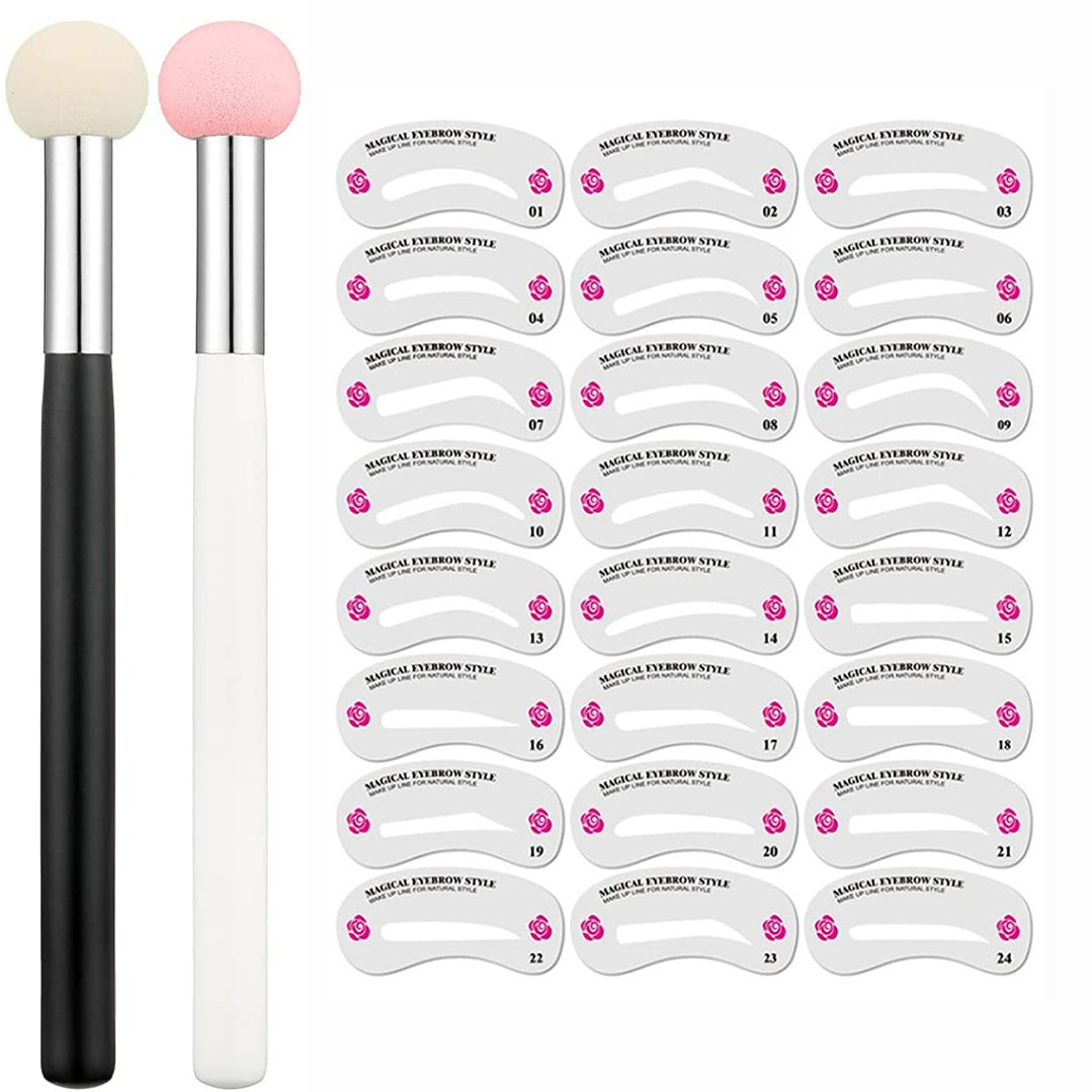 Newly Upgraded Eyebrow Stamp & Eyebrow Stencil Kit