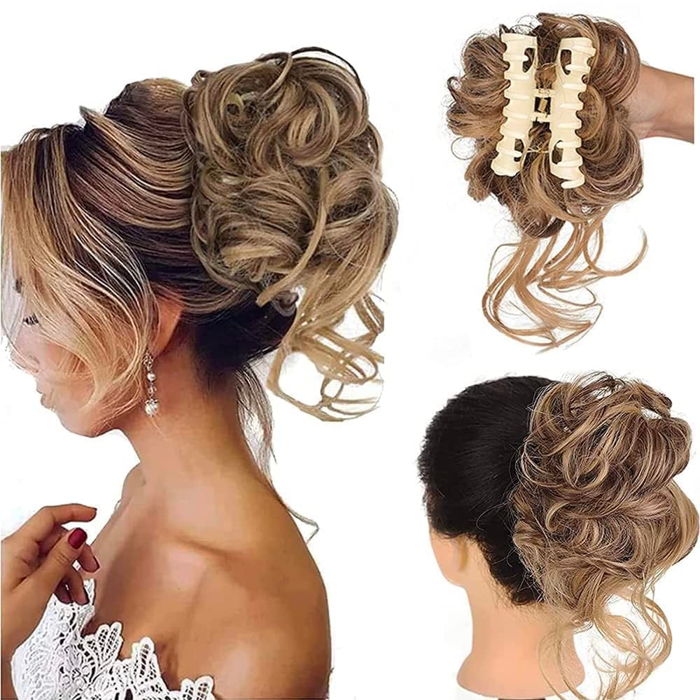 🔥Curly Bun Hair Piece