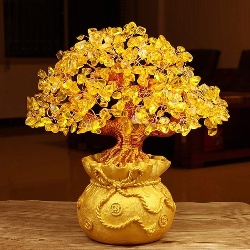 ☘Crystal Citrine Crystal Money Tree