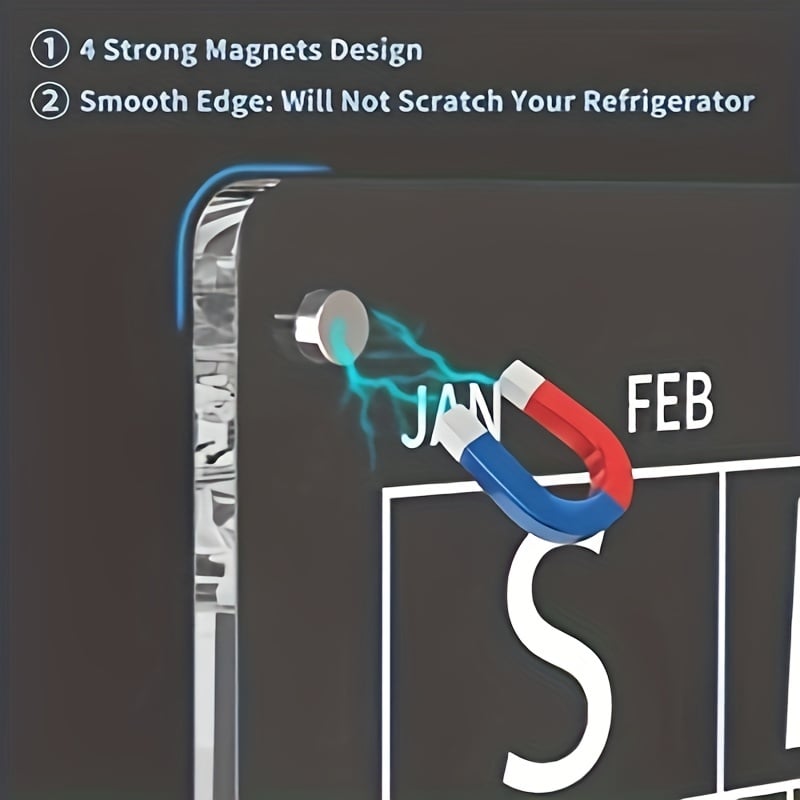 😍📆Magnetic Schedule Planner For Fridge[Permanently reusable]