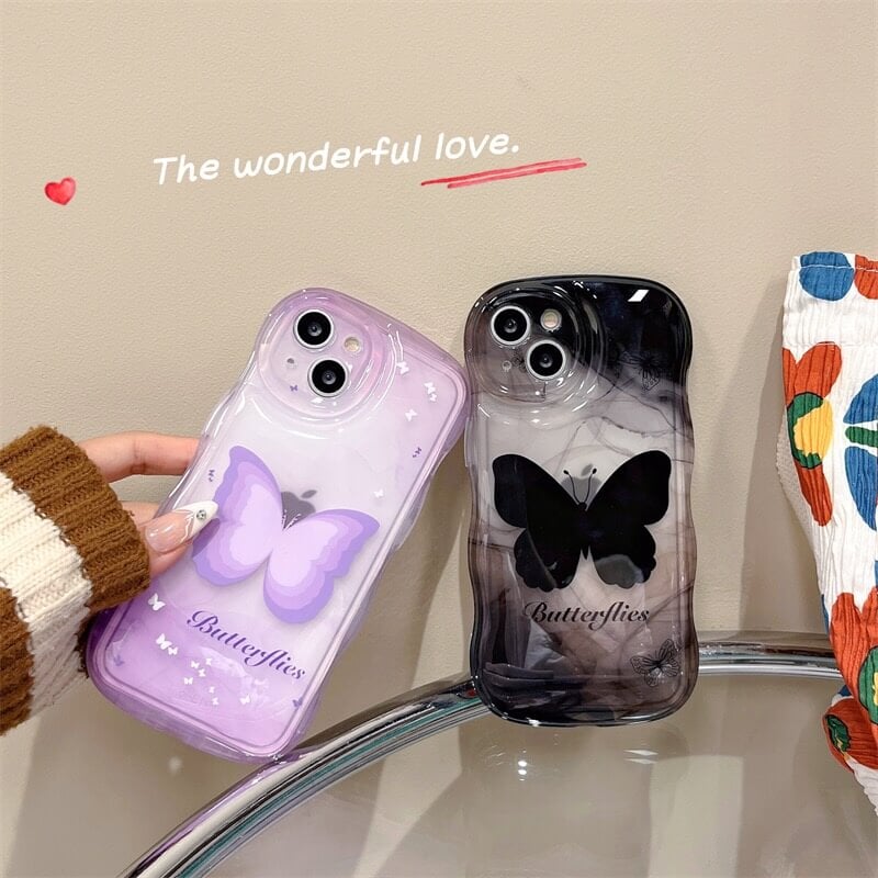 Wave Edge Swoosh Butterfly Phone Case