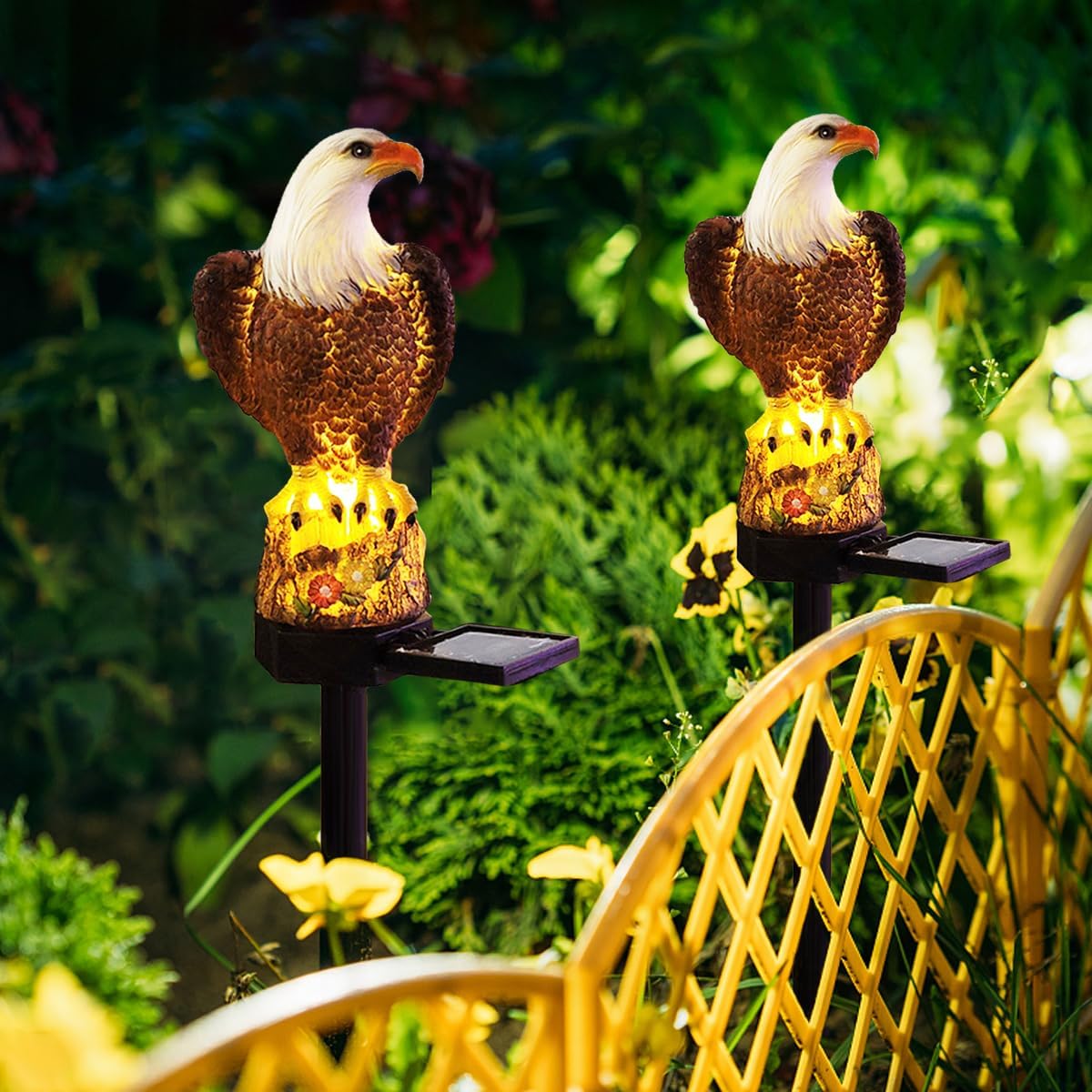 🔥 American Eagle Solar Garden Light