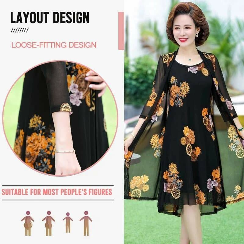 Womens Floral Print Dress