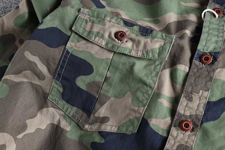 MEN CAMOUFLAGE CARGO SHIRTS