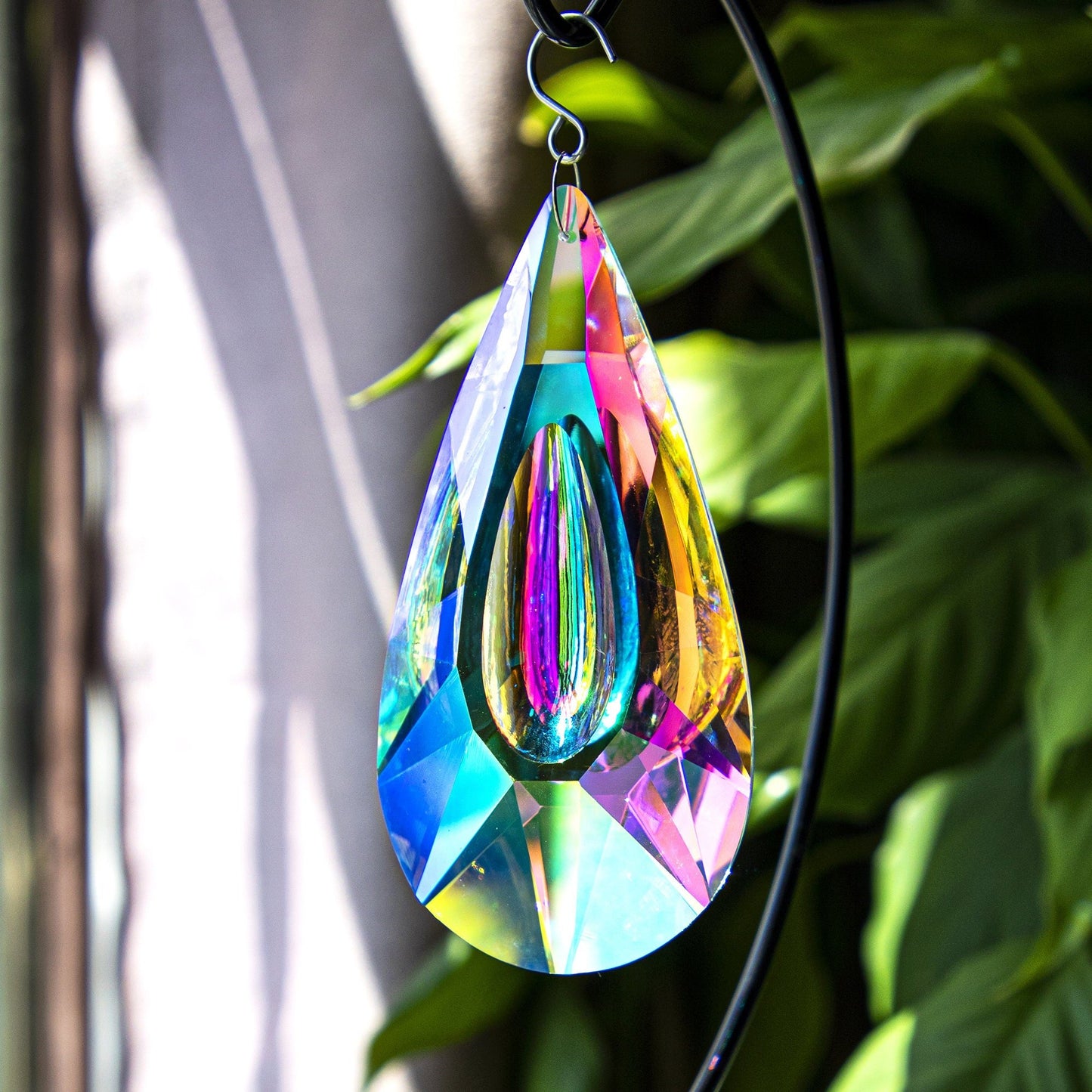 120mm AB-Color Hanging Crystals Prism Suncatcher