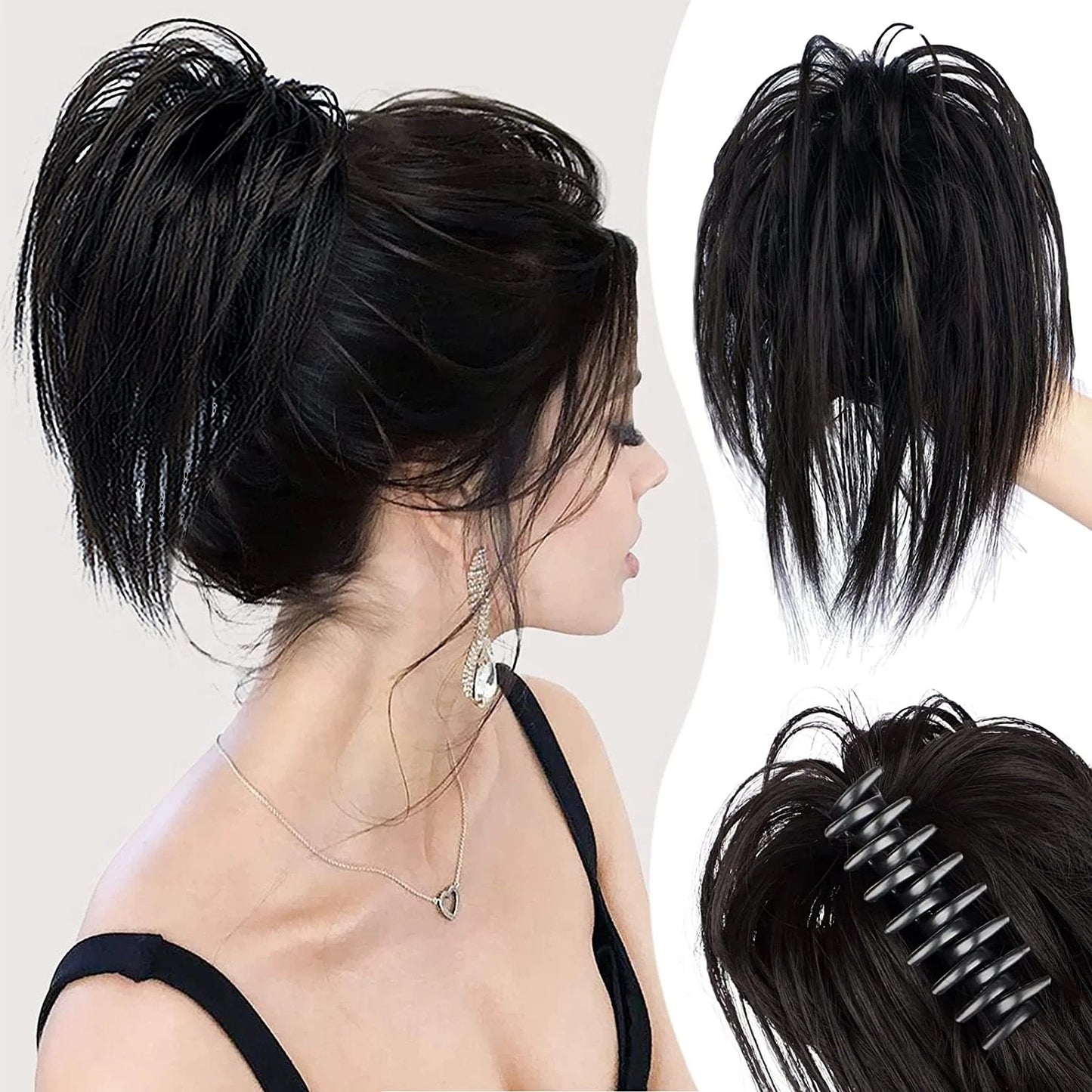 🎁New Year Sale-Messy ponytail clip extends hair