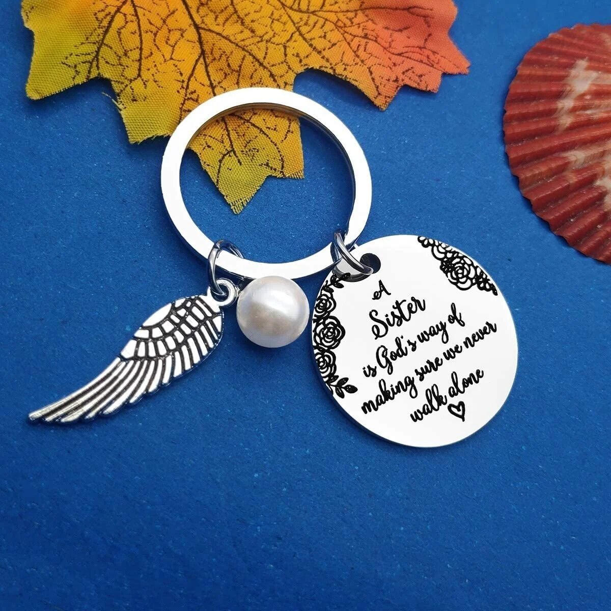 A Sister is God's Way of Making Sure We Never Walk Alone 💕Keychain