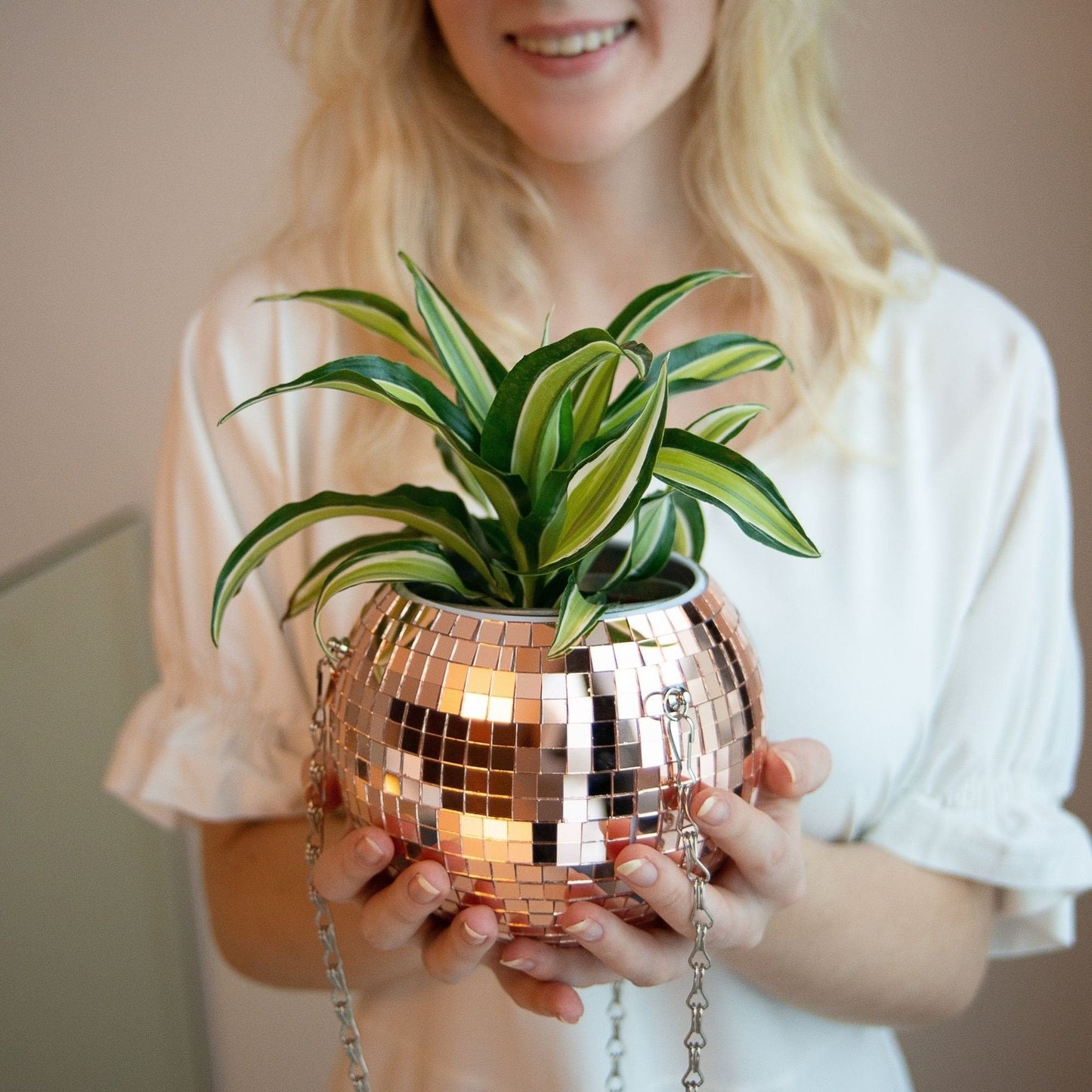 Disco Ball Planter