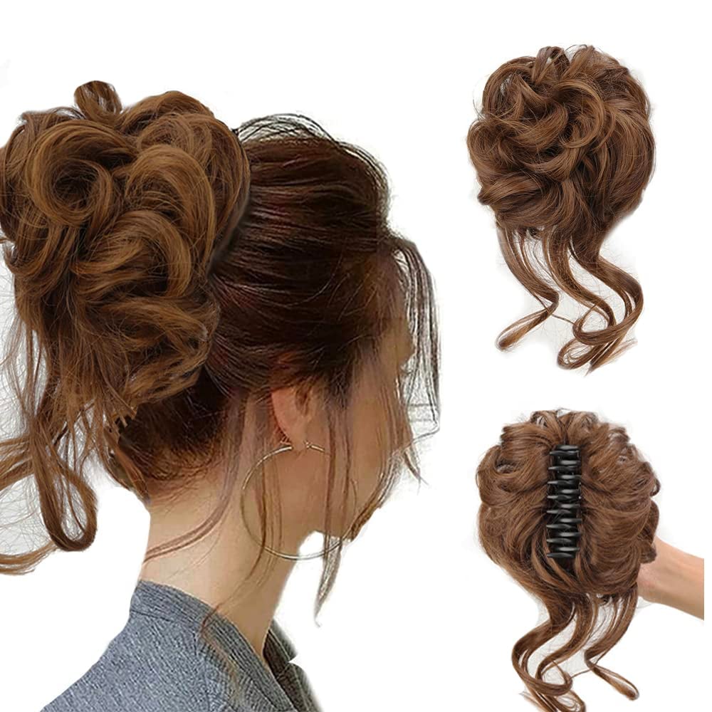 🔥Curly Bun Hair Piece