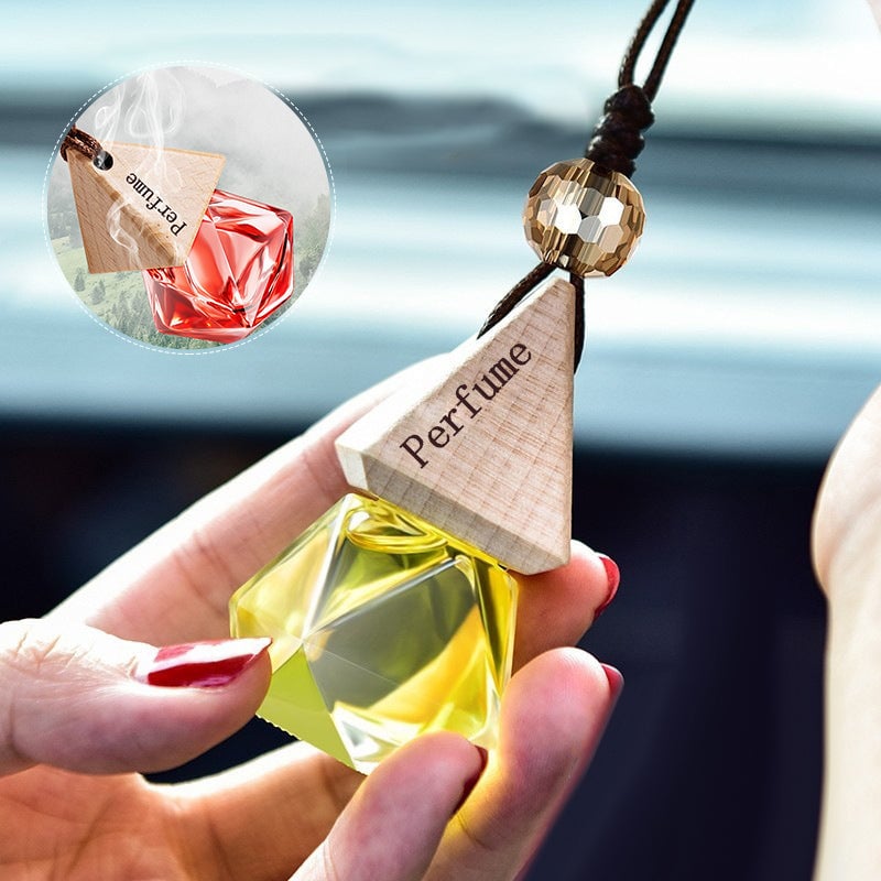 Car perfume glass crystal decoration pendant