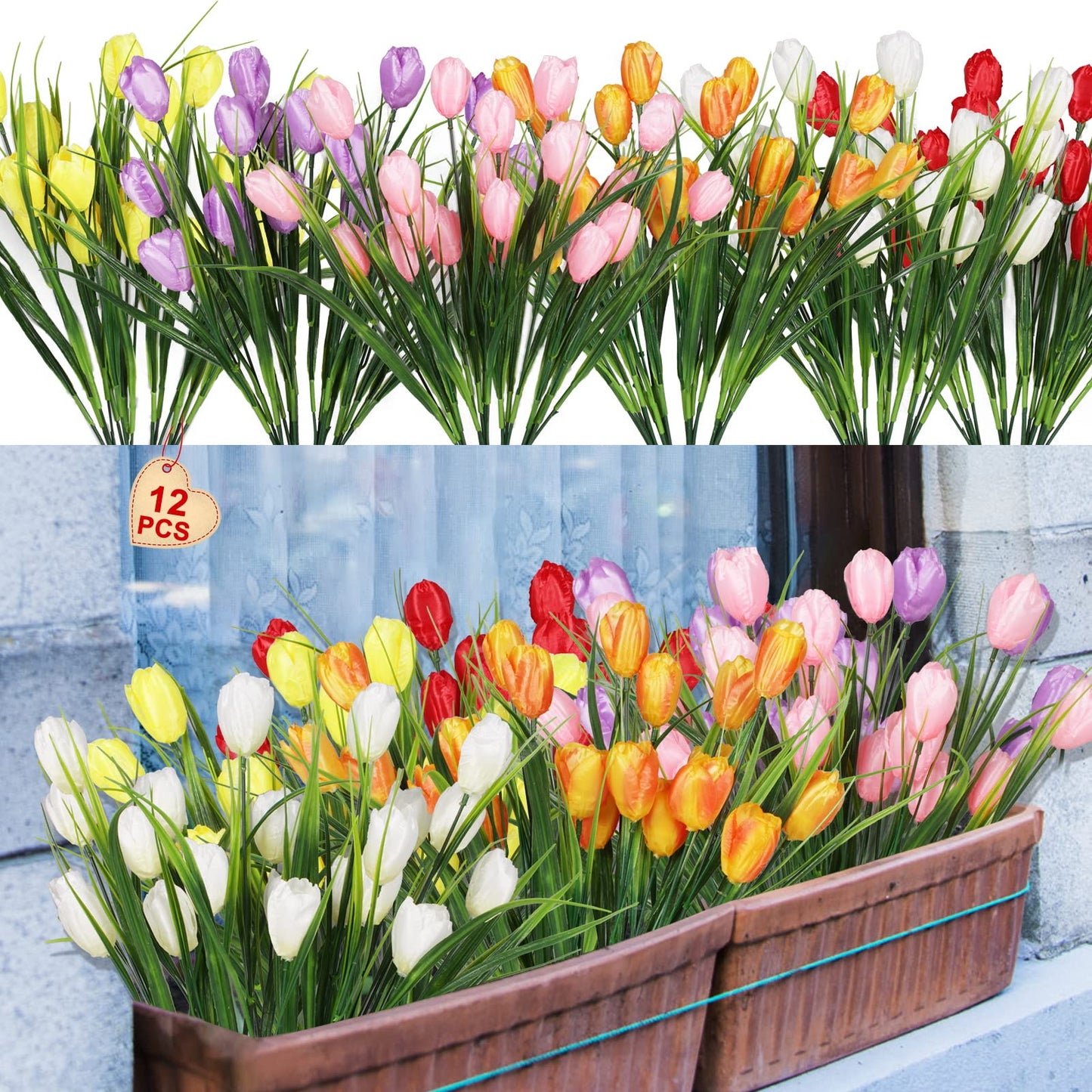 Limited Discount-Outdoor Artificial Tulips Flowers💐