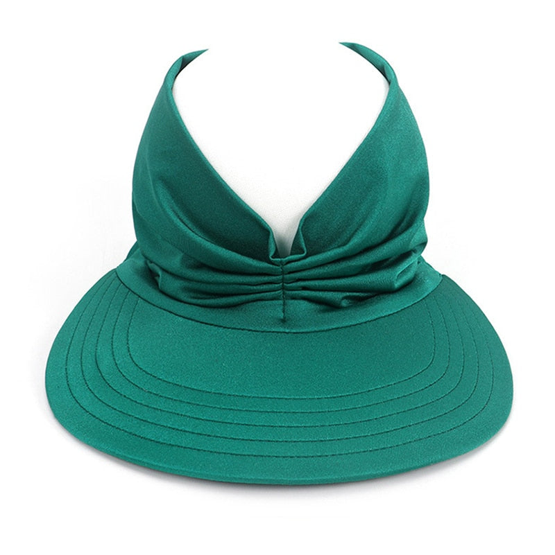 Women Outdoor Hollow Top Summer Sun Visor Hat