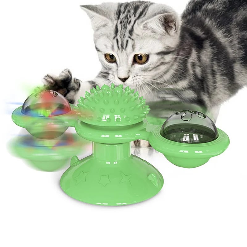 🔥🔥 Interactive Windmill Cat Toys with Catnip