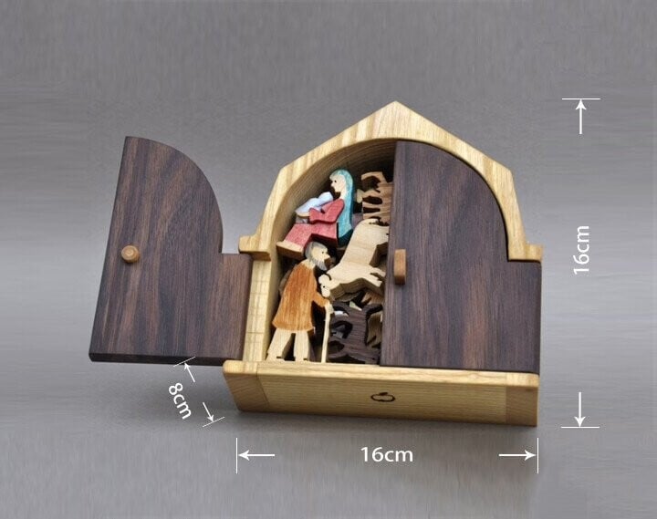 🔥Story Unique Nativity Set Wooden Nativity Scene