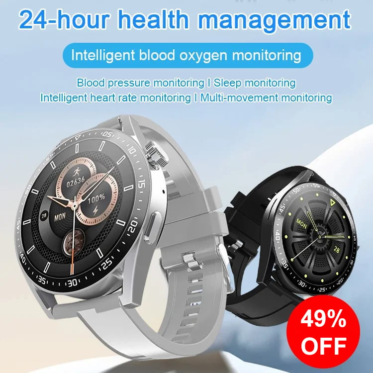 🔥🔥Painless blood sugar health monitoring smart Bluetooth talking watch