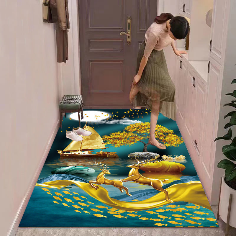 Floral floor mat(3D cuttable floor mat)