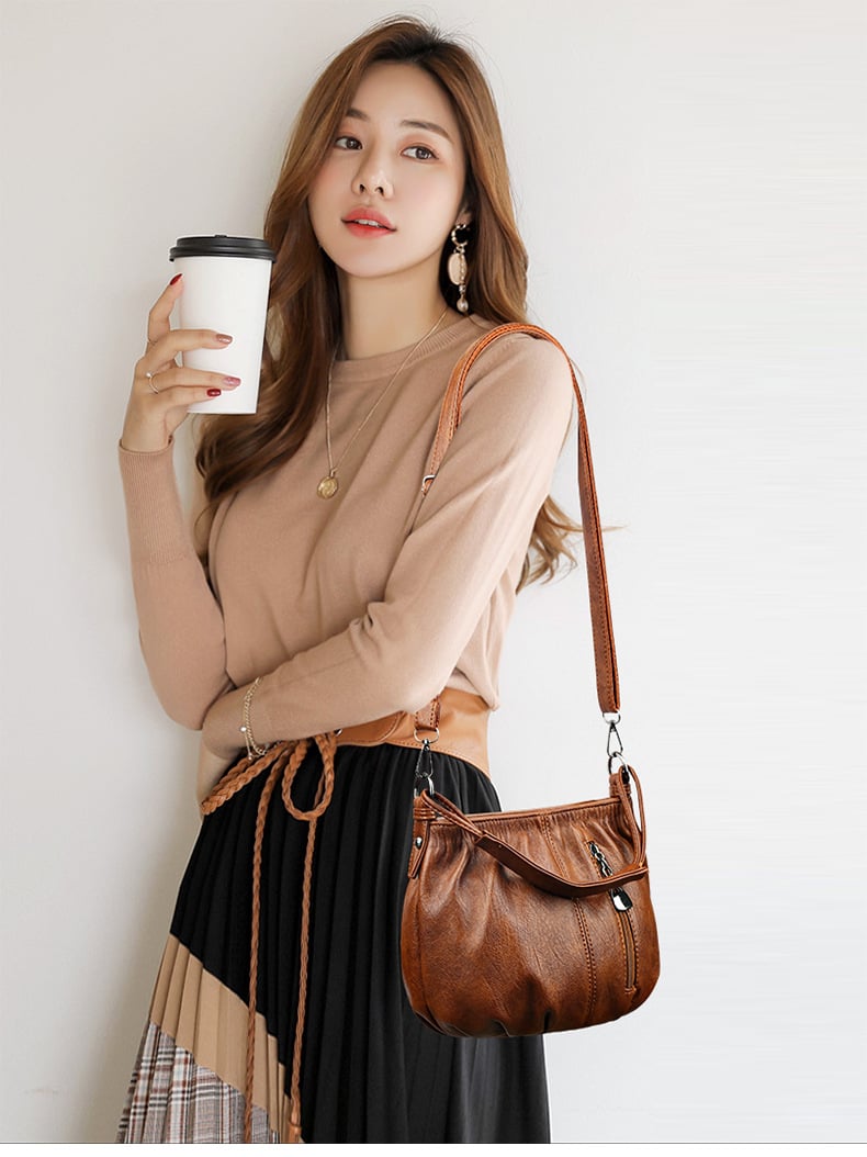 🔥PU Messenger Bag Breathable Women Crossbody Bag for Daily Leisure