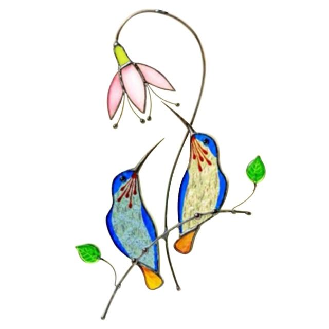 Window Hangings Stained Glass Hummingbird--Mothers Day Gift