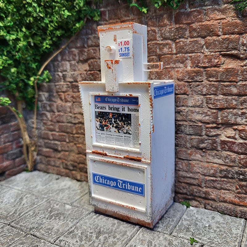 Handmade Miniature American payphone in 1:12 scale