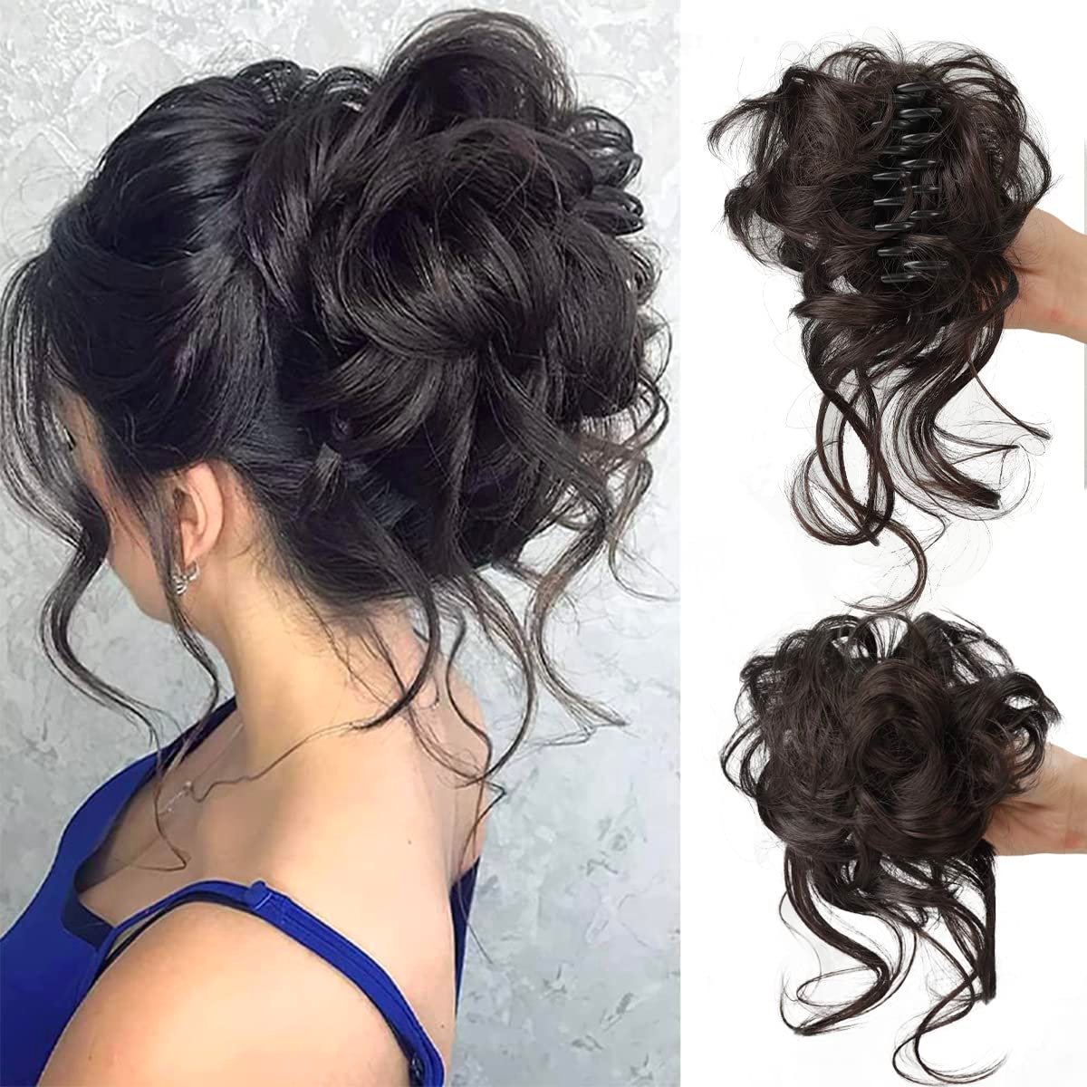 🔥Curly Bun Hair Piece