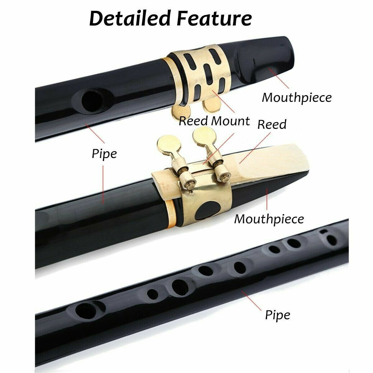 Key of C Two Octave Range Pocket Travel Saxphone