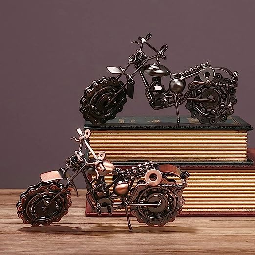 🔥Retro Harley Metal Motorcycle Art Handcraft