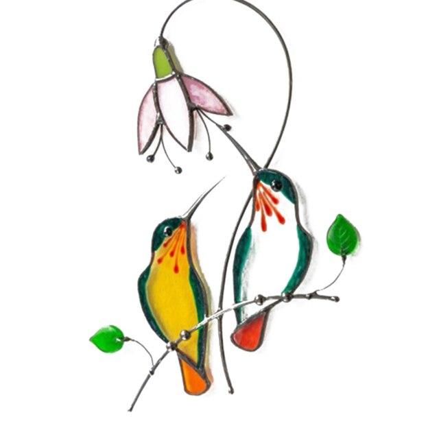 Window Hangings Stained Glass Hummingbird--Mothers Day Gift