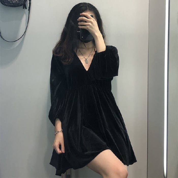 Portia Velvet Mini Dress