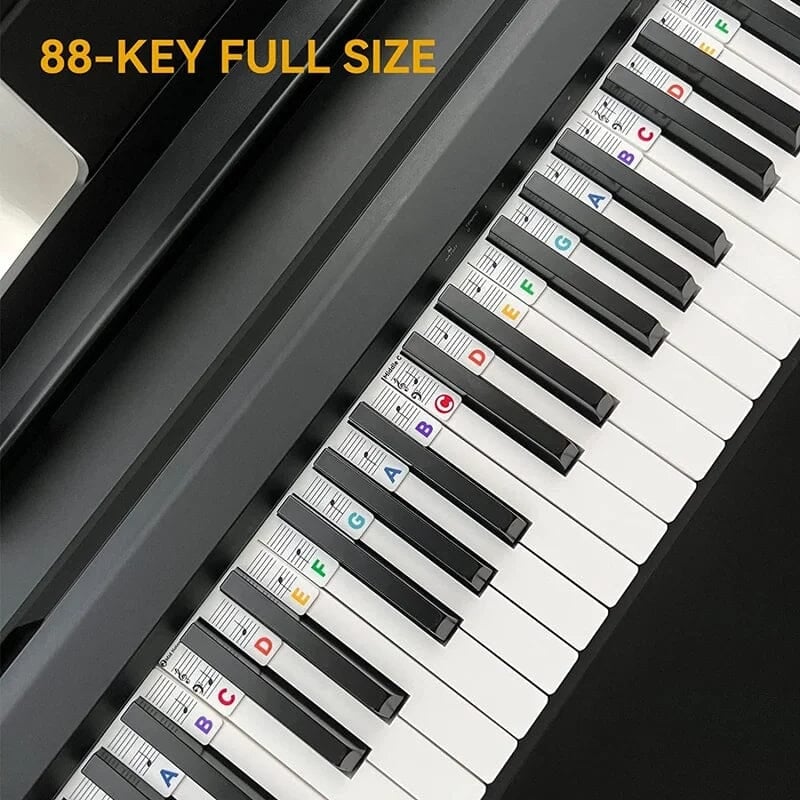 🔥3 PCS Removable Piano Keyboard Note Labels