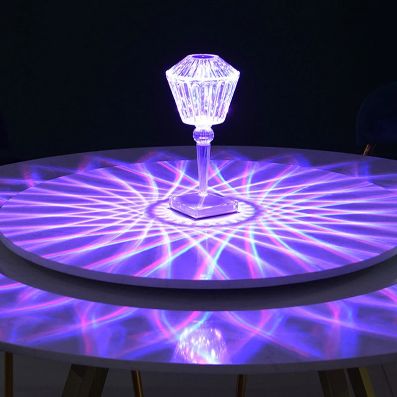 ( Hot Sale)Touching Control Lotus Crystal Lamp