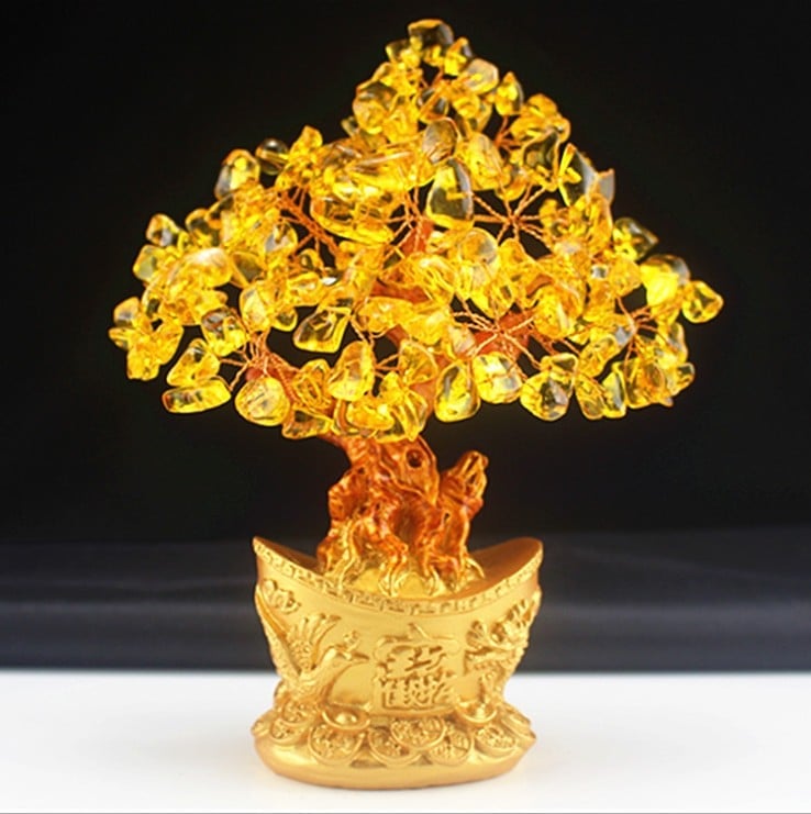 ☘Crystal Citrine Crystal Money Tree