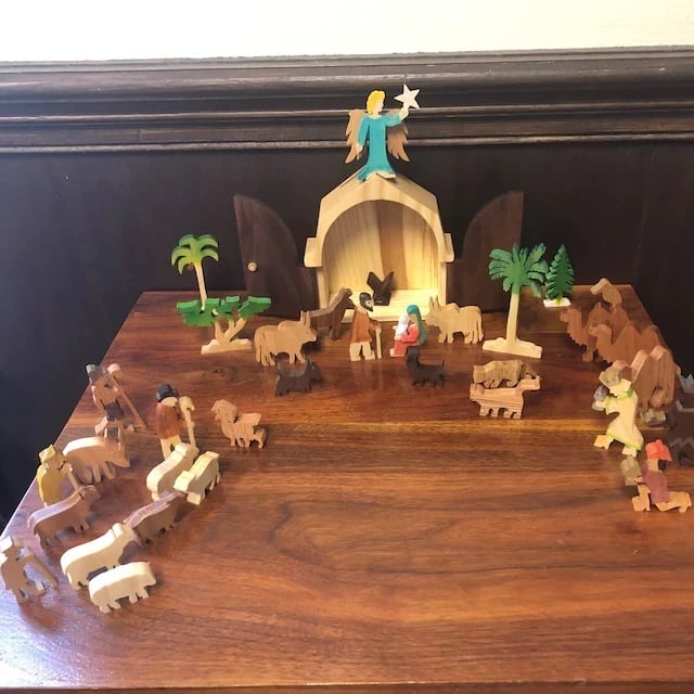 🔥Story Unique Nativity Set Wooden Nativity Scene