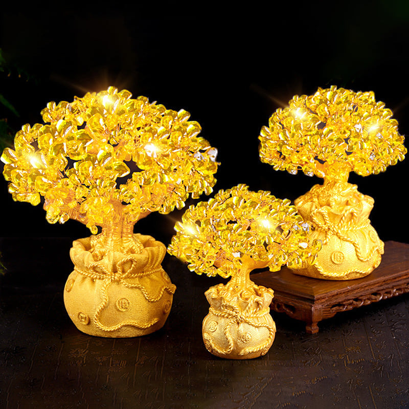 ☘Crystal Citrine Crystal Money Tree