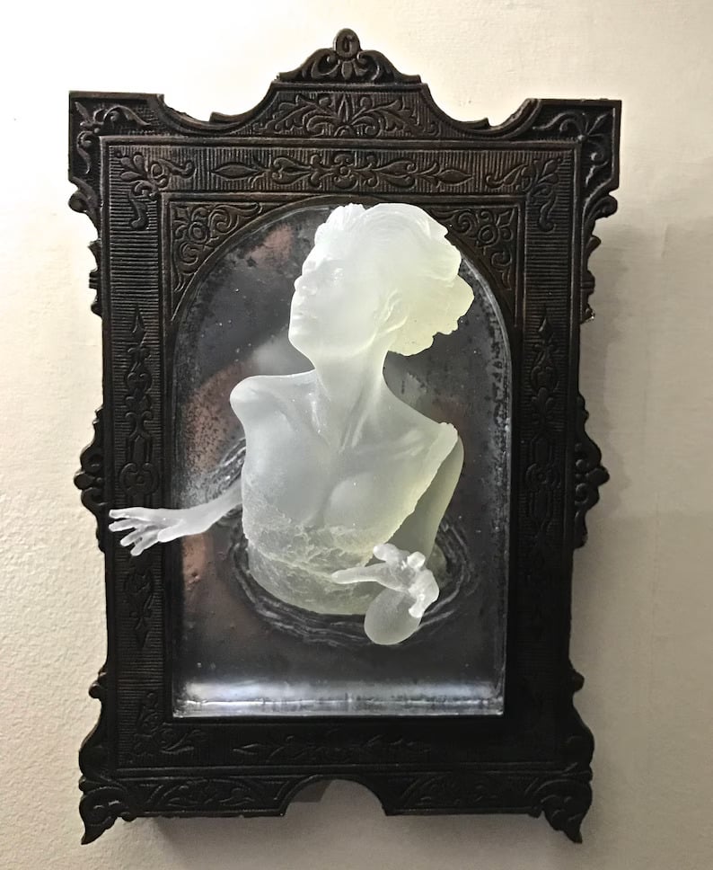 Ghost in the Mirror Wall Plaque, Glow in the Dark