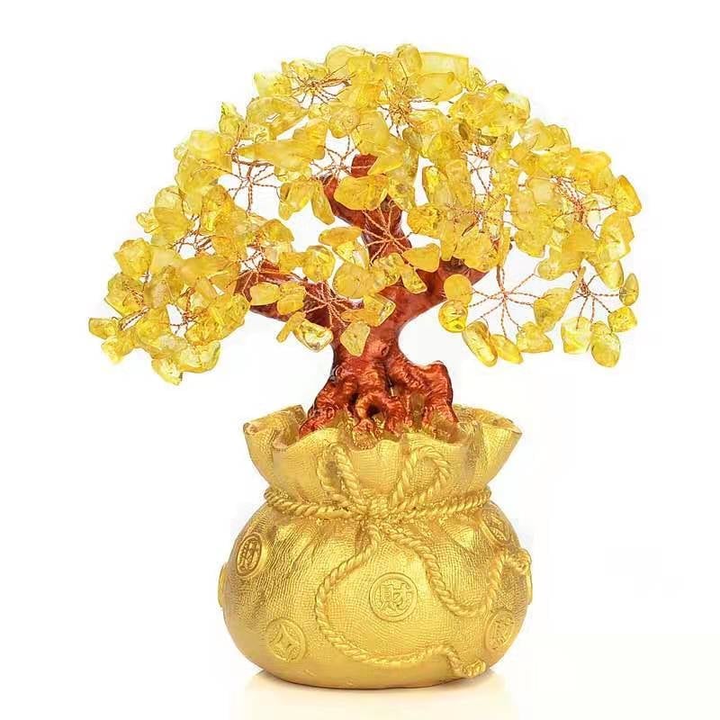 ☘Crystal Citrine Crystal Money Tree