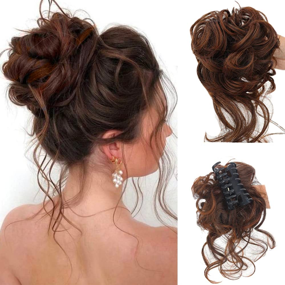 🔥Curly Bun Hair Piece