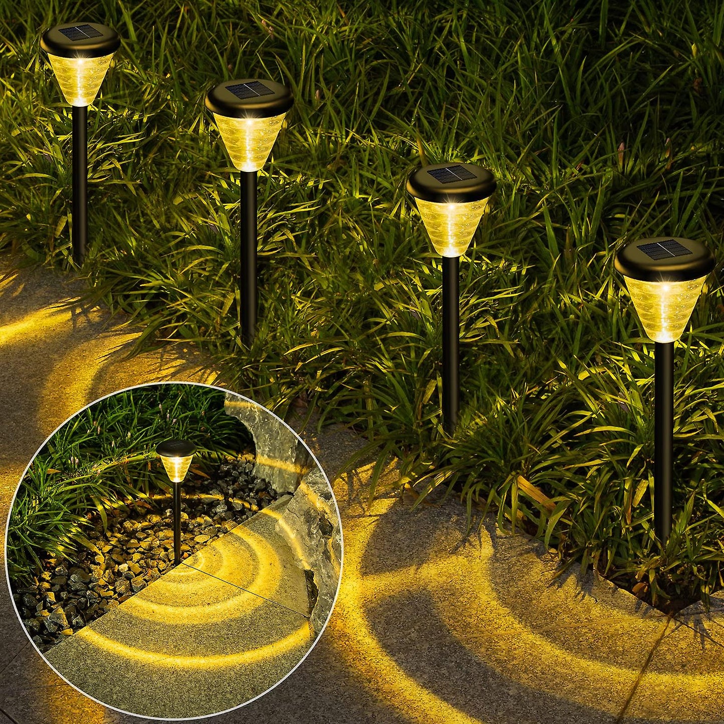 Solar Lamp Outdoor Induction Inserted Lawn Lamp