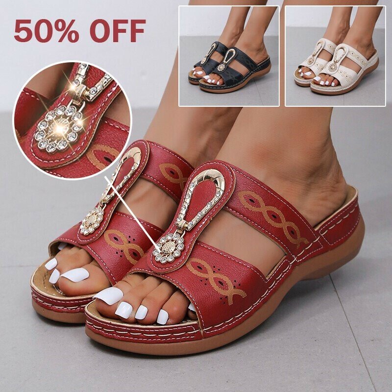 🔥 Retro Comfort Wedge Diamond Orthopedic Sandals