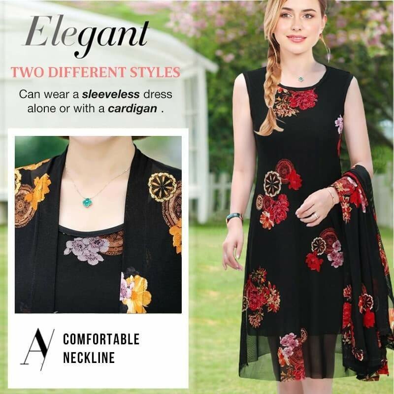 Womens Floral Print Dress