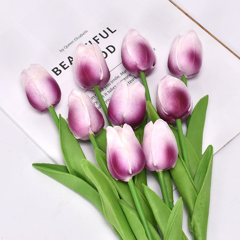 💥-UV Resistant Lifelike Artificial Tulips Flowers💐