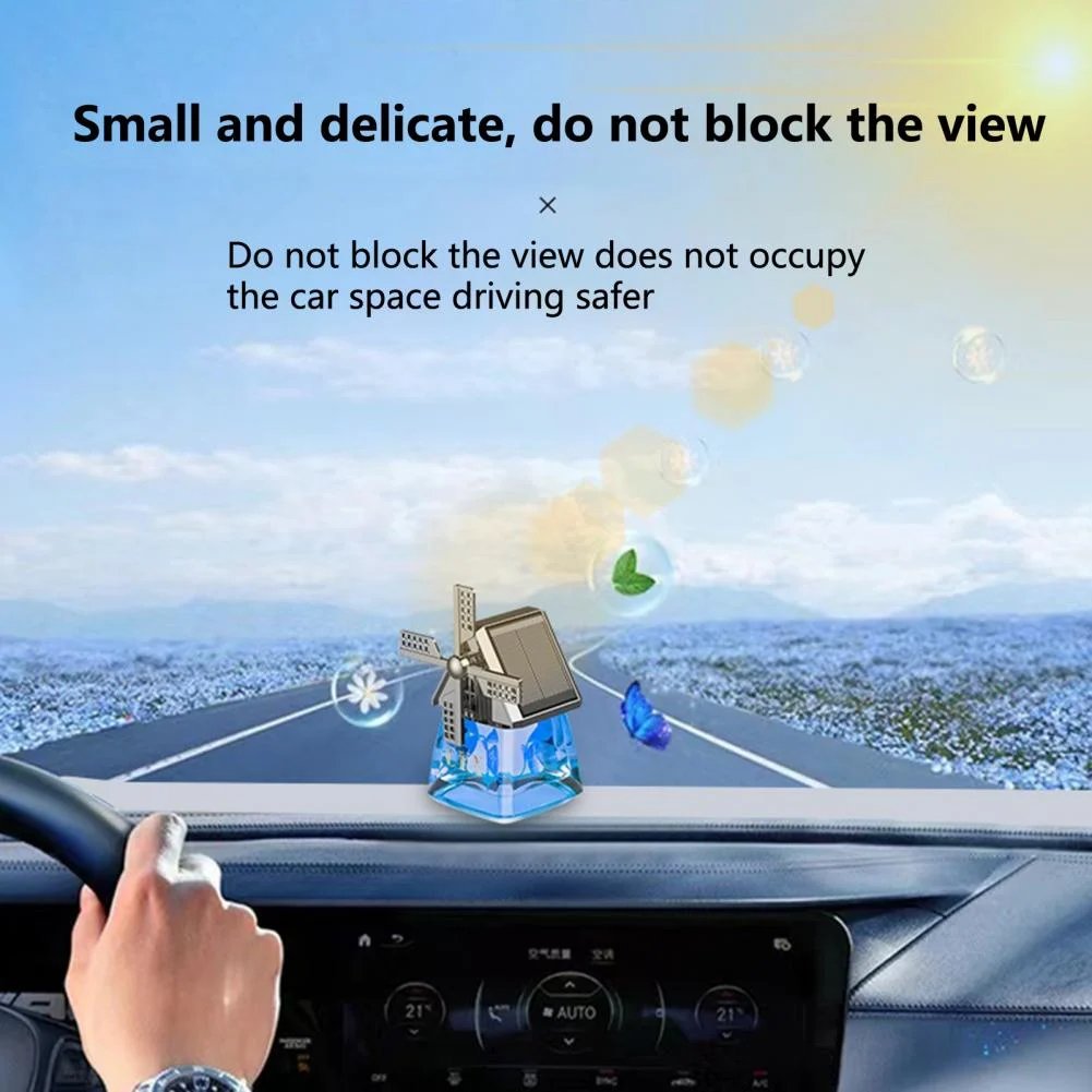 Auto Windmill Design Solar Car Perfume Air Freshener Perfume