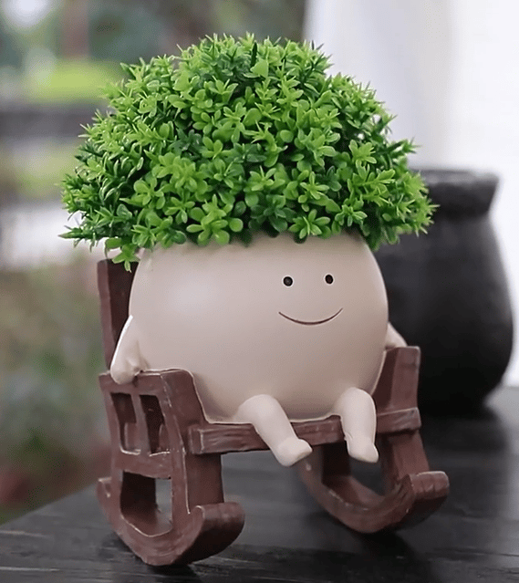 Small Rocking Chair Succulent Flower Pot