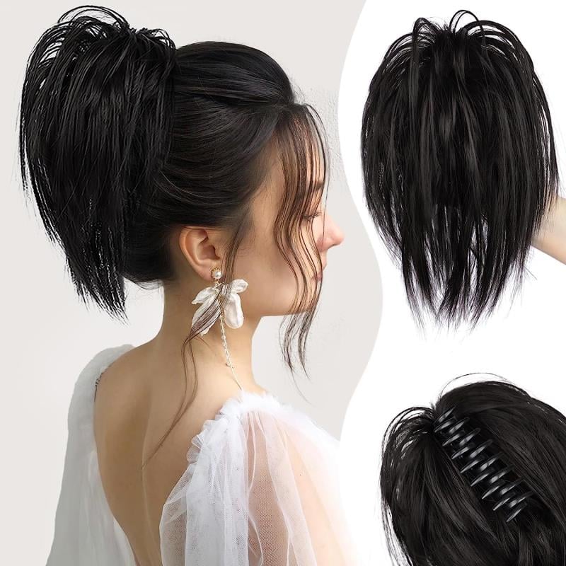 🎁New Year Sale-Messy ponytail clip extends hair