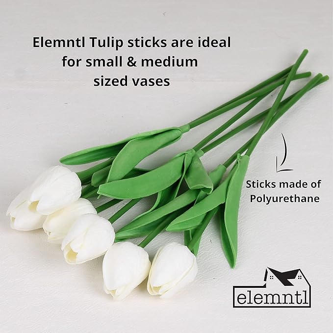 💥-UV Resistant Lifelike Artificial Tulips Flowers💐