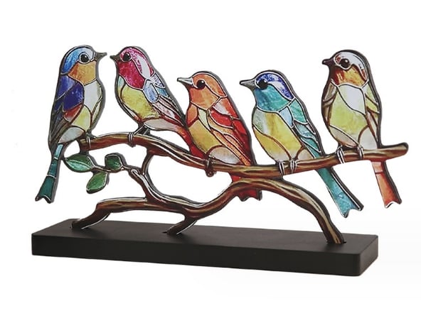 🔥🔥Acrylic Birds on Branch Desktop Ornaments