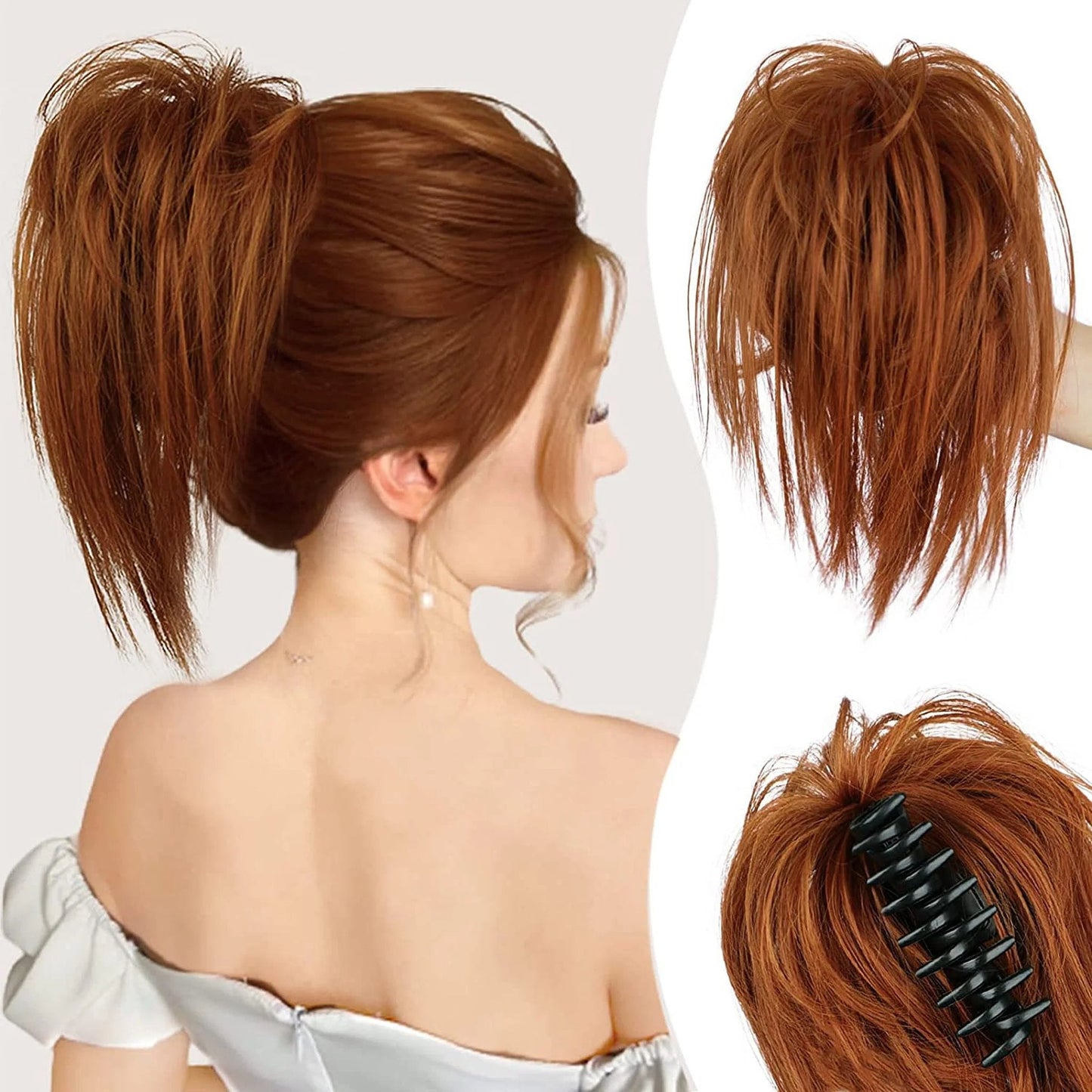 🎁New Year Sale-Messy ponytail clip extends hair