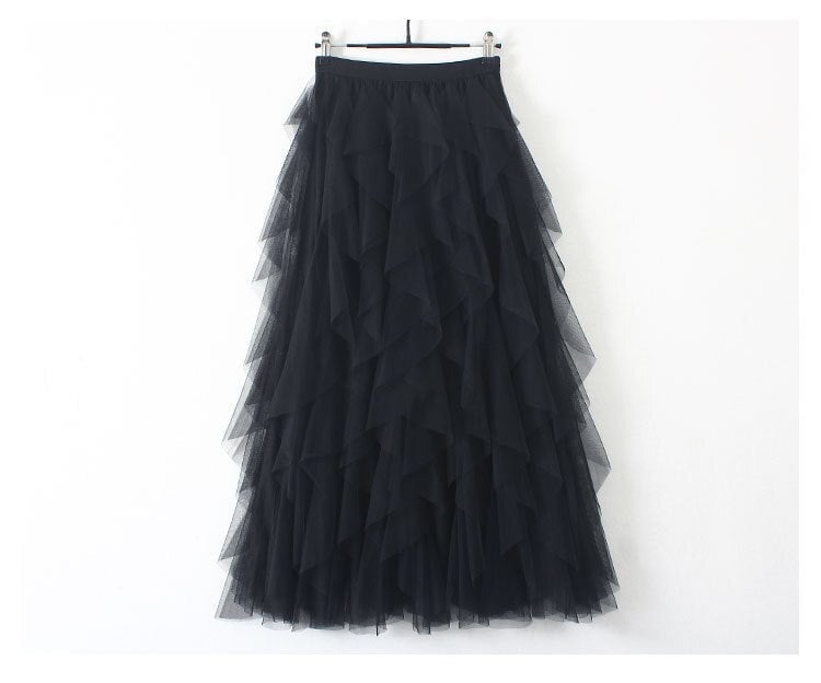 Boho High Waist Ruffles Beach Skirts