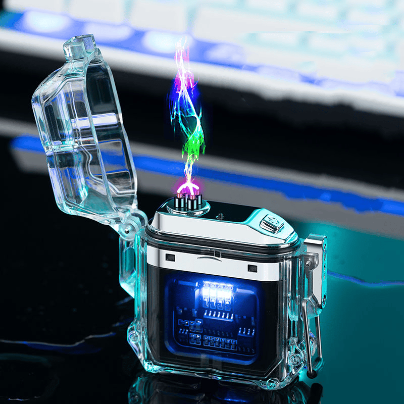 🔥🔥charging see-through waterproof windproof lighter